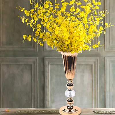 44.5cm Gold Tall Stunning Iron Flower Vase Urn Wedding Table Decoration UK • £16