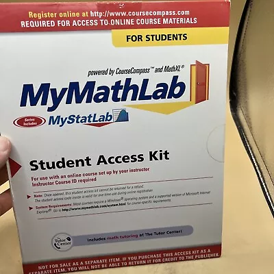 MyMathLab: Student Access Kit (2006 Paperback 3rd Edition) Unused • $26.99