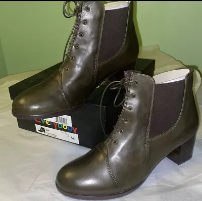 $115.10 • Buy Everybody Womens Gia Muschio Leather Ankle Boots Size Euro 42