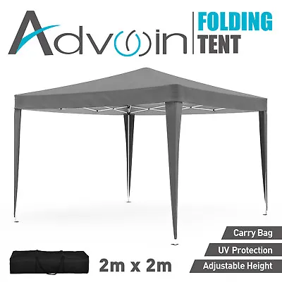 Advwin 2x2M Pop Up Gazebo Marquee Outdoor Wedding Gazebos Tent Folding Canopy • $85.29