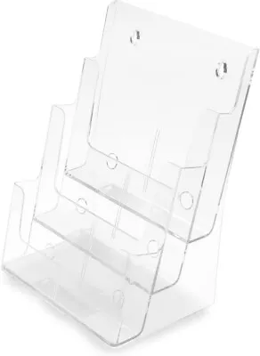 SHINE Multi-tier 3Levels Literature Display Holder For Wall Or Desktop A4 Pocket • £12.99