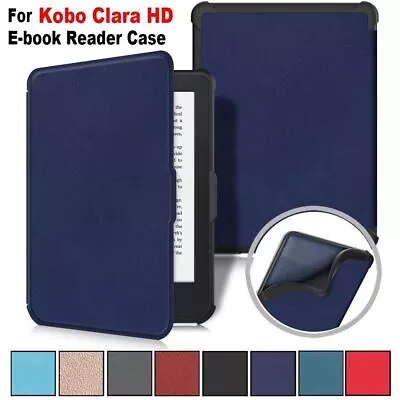 Shockproof Smart Folio Cover PU Leather N249 Funda For KoBo Clara HD 2018 • $14.36