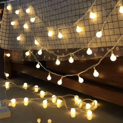 £8.60 • Buy Solar/Battery LED Globe Bulb Ball Fairy String Lights Garden Outdoor Waterproof