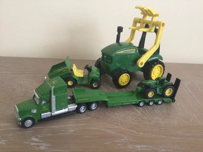 £24 • Buy John Deere Toy Tractor Bundle Diecast Gator Tractors Siku 1837 Low Loader 