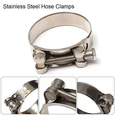 New Hardware Repair Tool Exhaust Stainless Steel T Bolt Pipe Clip Hose Clamps • $12.36