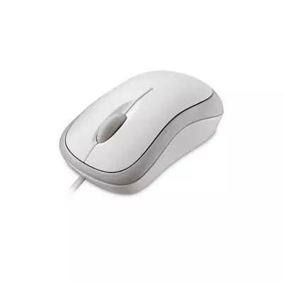 Microsoft 4YH-00008 Basic Optical Mouse For Business 3-Button Scroll Wheel White • £34.99