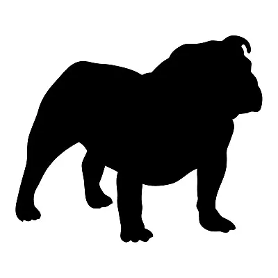 Bulldog Vinyl Decal Car Window Laptop Dog Breed Silhouette Sticker • $3.99