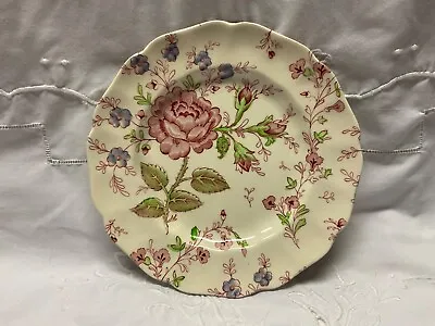 Johnson Brothers ROSE CHINTZ BREAD & BUTTER PLATE  RED LABEL (ENGLAND) 6 1/8” • $4.49