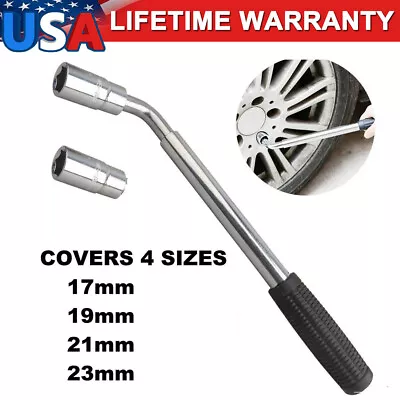 Wrench 4 Way Lug Nut Tool Extendable Adjustable Lug Nut Socket Wheel Tire Change • $17.99