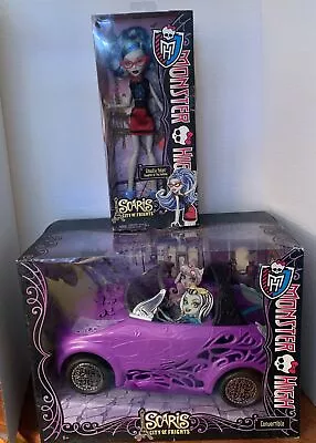 2012 Monster High~Scaris City Of Frights Convertible Purple Car + GHOULIA YELPS • $139.99