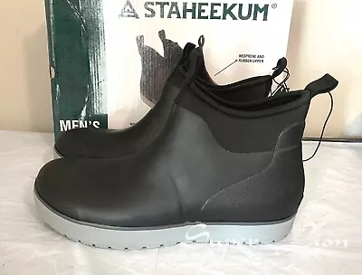 NEW Staheekum Men's Memory Foam Neoprene Insulated Rain Shoes - PICK SIZE BLACK • $26.99