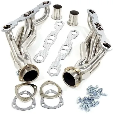 T-304 Stainless Exhaust Headers For Chevy GMC TRUCK 1500 2500 3500 V8 5.0L 5.7L • $150.39