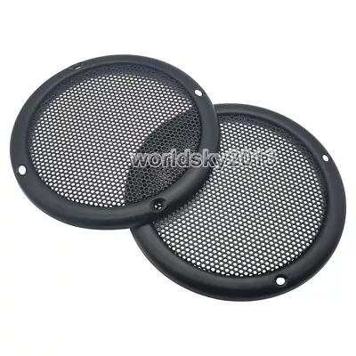 2pcs 3.5  Inch All-Metal Speaker Cover Decorative Circle Full Metal Grille Mesh • $5.98