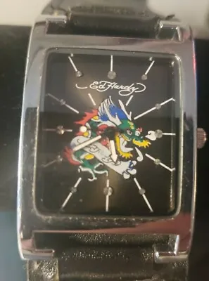 Ed Hardy Leather Bracelet Watch • $20