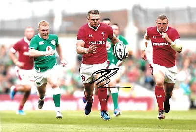 £34.99 • Buy Dan Biggar Charges With The Ball For Wales During The Match Signed 12x8 Photo