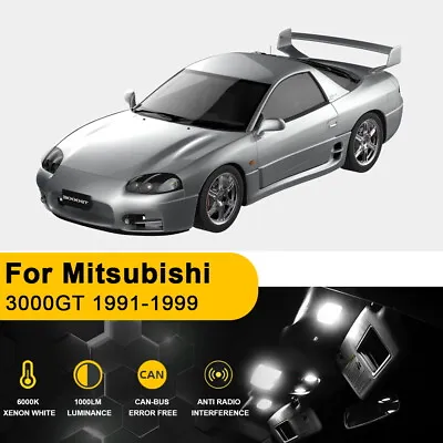 White LED Interior Lights For Mitsubishi 3000GT 1991-1999 Package Kit 12X +TOOL • $12.20