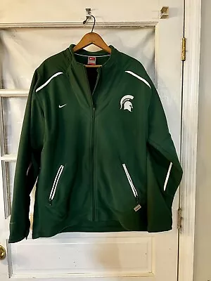 Michigan State Spartans Nike Fit Therma Full Zip Jacket - Slightly Used • $50