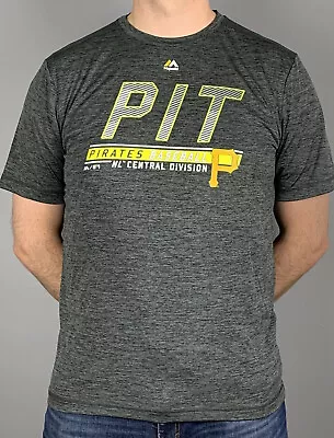 Pittsburgh Pirates Gray T-Shirt - Cool Base Performance T (SMLXLXXL) • $20