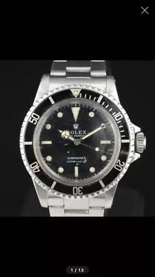 Vintage Rolex Submariner 5513 C. 1965 Meters First!!! • $9150