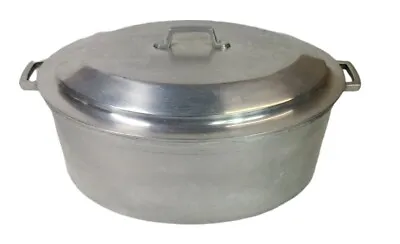 Vintage Miracle Maid Aluminum Roaster Dutch Oven  Pot With Lid USA • $28