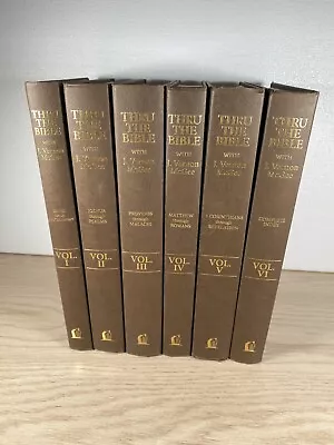 J Vernon McGee Thru The Bible 6 Vol Hardcover Commentary Set • $79