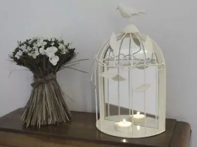 Tea Light Candle Holders Decorative Mirrored Bird Cages. New Boxed X 2 • £10