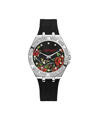 Ed Hardy Ladies Black/Black Plain Watch Analog • $24.99