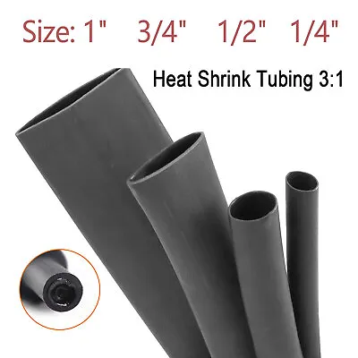 Heat Shrink Tubing 3:1 Marine Grade Wire Wrap Adhesive Glue Lined Waterproof • $4.13