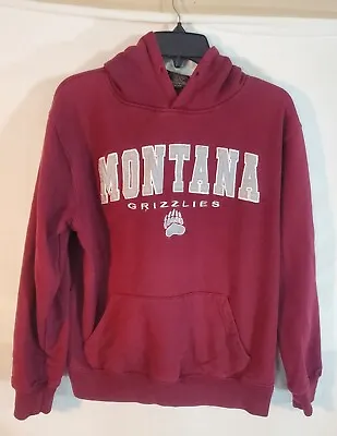 Montana Grizzlies Sweatshirt Women's Medium Maroon NCAA Football Hoodie • $9.22