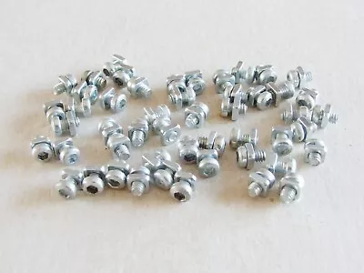 £5.50 • Buy 50 Meccano Allen Head Bolts With Square Nuts Part 37b 37a Zinc