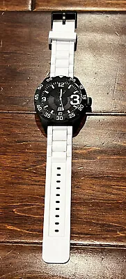Adidas ADH3136 Newburgh White Black Unisex Silicone Strap Analog Watch • $52.49