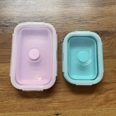 Collapsible Food Storage Containers Silicone 2 Pack • £3