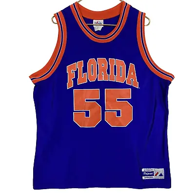 Vintage Florida Gators Majestic Basketball Jersey Size XL Ncaa 90s Made Usa #55 • $50.99