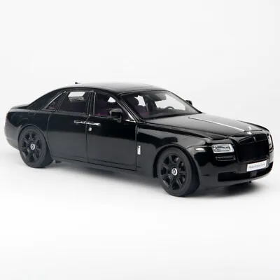 New KYOSHO 1/18 Rolls Royce RR Ghost Diecast Car Model Collection Black Silver • $312.80