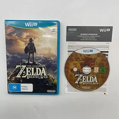 The Legend Of Zelda Breath Of The Wild Nintendo Wii U Game PAL 23o3 • $69.95