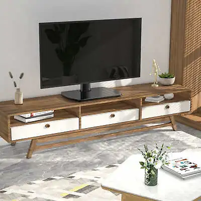 Modern Universal Swivel Tabletop TV Stand With Mount For 27-55 Inch Flat TVs • $39.99