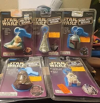 Star Wars Keychain Collection R2d2 Chewbacca Boba Fett Jabba Star Destroyer  • $65