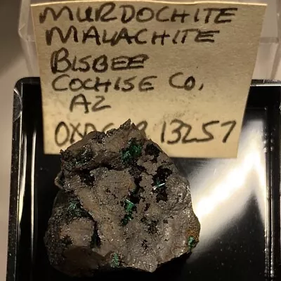 Murdochite & Malachite Crystal Micro Bisbee Cochise Co Arizona USA • $4.99