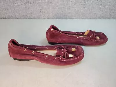 Michael Kors Purple Suede Loafer Shoes Women's Size 7 M • $15.99