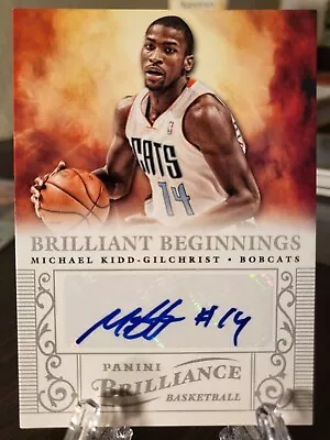 2012-13 Brilliance Brilliant Beginnings Michael Kidd-Gilchrist RC Auto Rookie 49 • $7.99