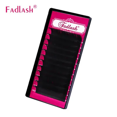 Fadlash Classic Lashes Individual Eyelash Extensions C/D/DD Curl 8-14mm • £5.99