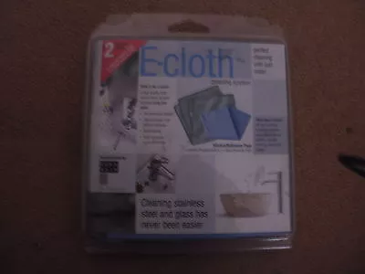 NEW Pack Of 2 E-cloths Cleaning System General Purpose & Glass/polishing Cloth • £9.99