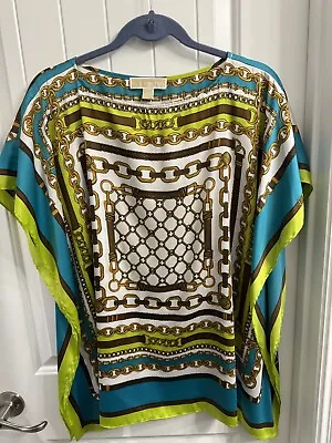 Michael Kors L/XL Multicolor Chain Link Print Tunic • $25