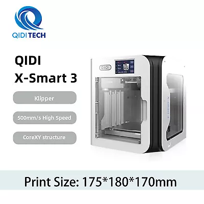 QIDI X-Smart3 3D Printer 500mm/s High-SpeedDesktop FDM 3D Printers For Beginners • $399