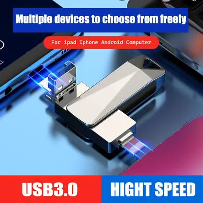 USB Flash Drive External Storage Memory Photo Stick For IPhone 14 13 12 8/7/SE • $39.59