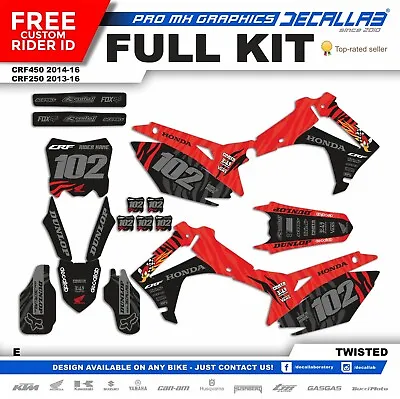 HONDA CRF250 CRF450 2013 2014 2015 2016 Graphics Decals Stickers Decallab • $168.59
