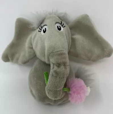 Manhattan Toy Dr Seuss Horton Hears A Who Elephant Finger Puppet Plush 2008 5” • $10