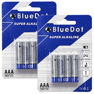 (8 PACK) AAA TRIPLE A HEAVY DUTY BATTERIES BlueDot Alkaline 1.5V ~NEW FREE SHIP • $5.25