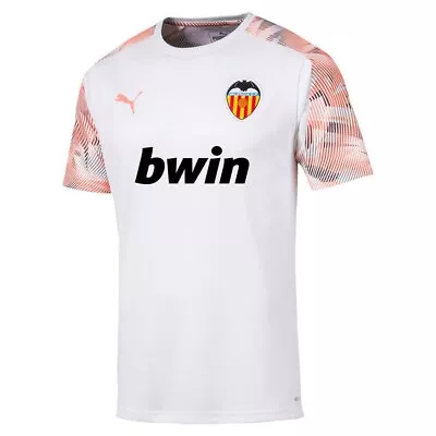 Valencia CF White Football Training Shirt Jersey 2019/20 BNWT Puma Small • £14.95