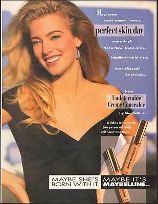 1992 Vintage Ad For Maybelline Retro Mascara Pretty Model Blond 07/04/22 • $7.59